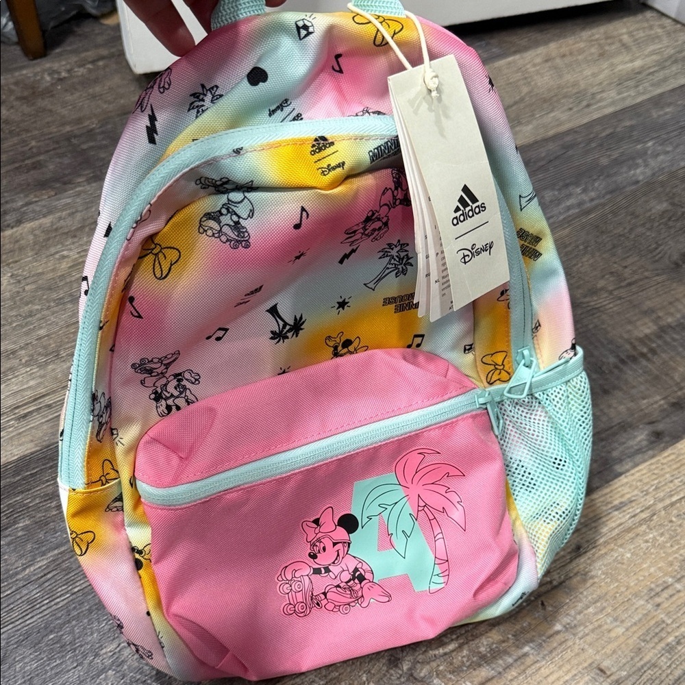 Disney adidas Kids Backpack - Pink and Aqua - Picture 5 of 7